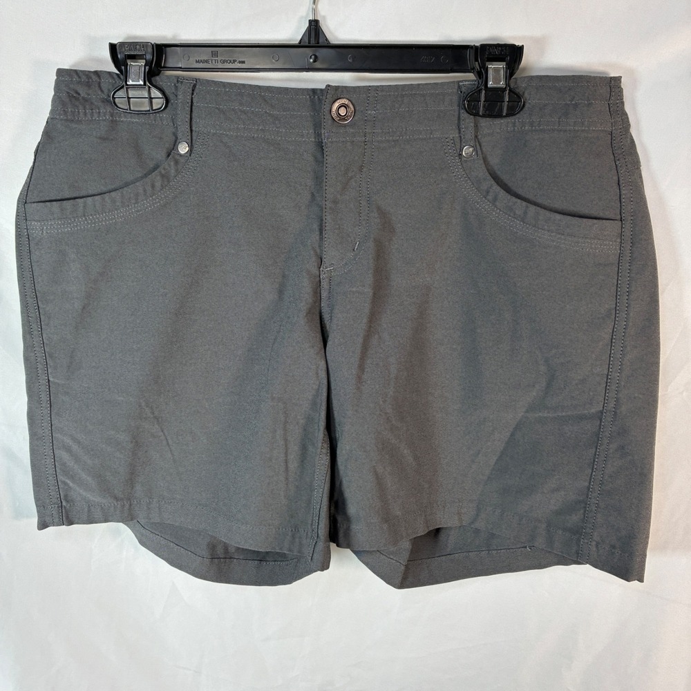 Kuhl Trekr Shorts Women's 12 Gray Pockets Hiking Camping Outdoor Gorpcore